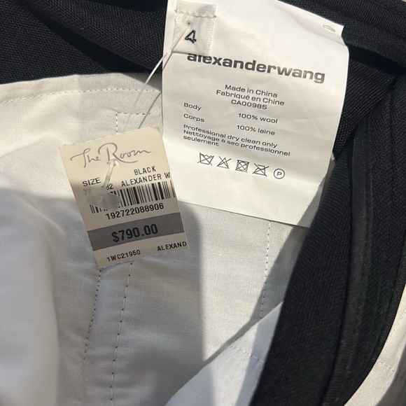 Alexander wang open waist mini skirt sz 4 NWT. - Picture 4 of 5